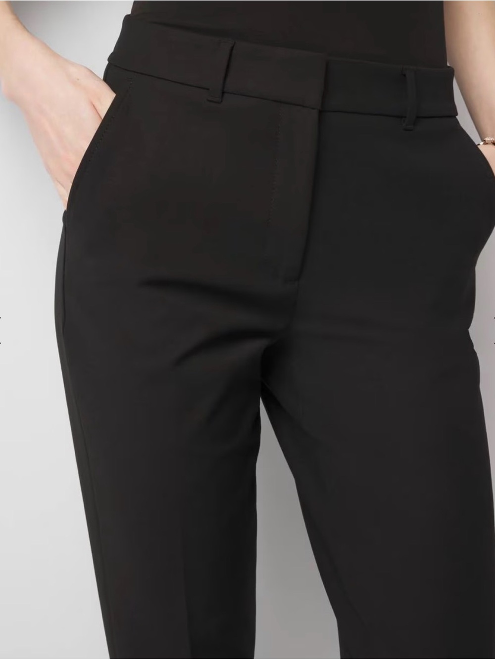 NWT White House Black Market comfort stretch classic slim trouser, size 16L